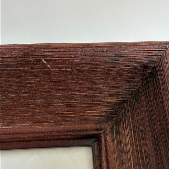POTTERY BARN Nash Frame CadrePicture Frame 14x12 Mat 10x8 Picture 4x6 Wood NIB - Picture 5 of 5